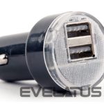 Kontroller EnerGenie  2-port USB car charger EG-U2C2A-CAR-02 Black, 2.1 A 