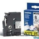 Tarvikud ja tarvikud Brother  TZe-111 Laminated Tape Black on Clear, TZ, 8 m, 6 mm 