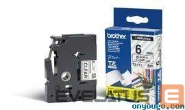 Tarvikud ja tarvikud Brother  TZe-111 Laminated Tape Black on Clear, TZ, 8 m, 6 mm 