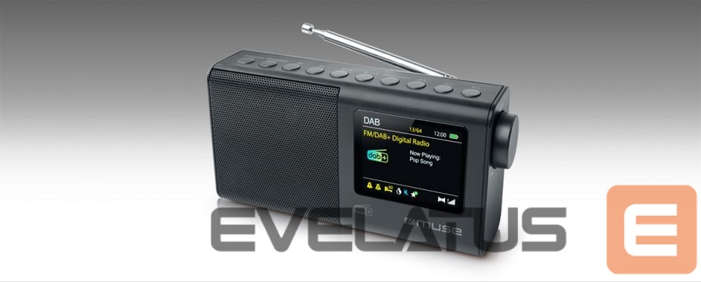 Interaktiivne lahendus Muse Portable Radio M-117 DB Portable, Black, FM, DAB/DAB+