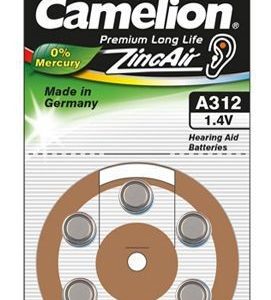 Muu arvutitarvik Camelion  A312/DA312/ZL312, Zinc air cells, 6 pc(s) 