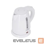Veekeetja Adler  Kettle AD 1272 Electric, 1600 W, 1 L, Stainless steel/Polypropylene, 360° rotational base, White 