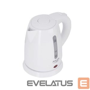 Veekeetja Adler  Kettle AD 1272 Electric, 1600 W, 1 L, Stainless steel/Polypropylene, 360° rotational base, White 
