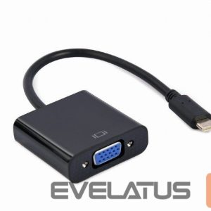 Üleminek Cablexpert  USB Type-C to VGA adapter cable 	A-CM-VGAF-01 0.15 m, Black, USB Type-C 