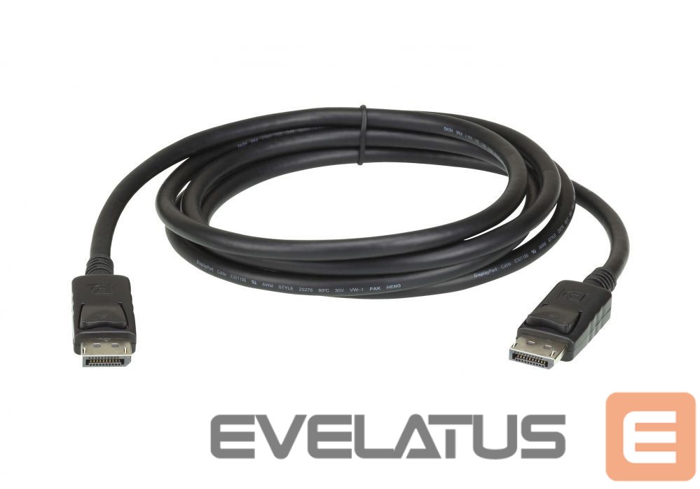 Monitori tarvik Aten DisplayPort rev.1.2 Cable 2L-7D03DP Black, DP to DP, 3 m