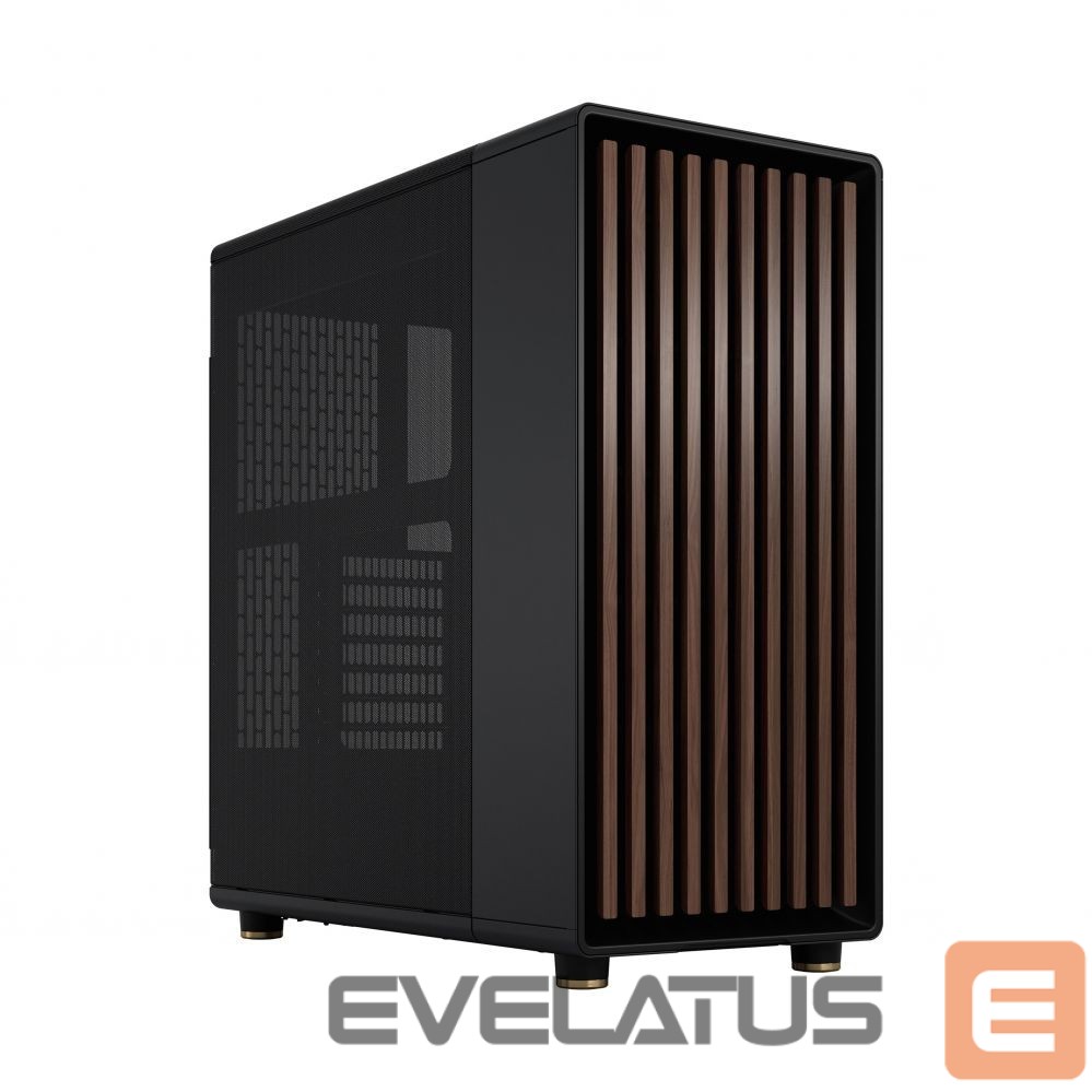 Arvuti korpus Fractal Design North Charcoal Black, Power supply included No