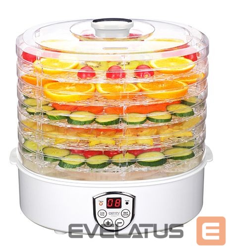 Muud väikesed kodumasinad Camry Food Dehydrator CR 6659 Power 240 W, Number of trays 5, Temperature control, Integrated timer, White