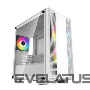 Arvuti korpus Deepcool  ARGB Micro-ATX CASE  CC360 White, Mini-ITX / Micro-ATX, 4, Power supply included No, 1x USB3.0, 1x USB2.0, 1x Audio, ABS+SPCC+Tempered Glass, 1×120mm 
