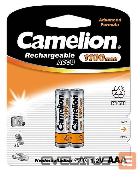 Muu arvutitarvik Camelion AAA/HR03, 1100 mAh, Rechargeable Batteries Ni-MH, 2 pc(s)