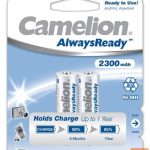 Muu arvutitarvik Camelion  AA/HR6, 2300 mAh, AlwaysReady Rechargeable Batteries Ni-MH, 2 pc(s) 