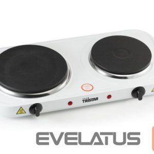 Elektriline ahi Tristar  Free standing table hob KP-6245 Number of burners/cooking zones 2, Rotary, White, Hot plate, Electric 