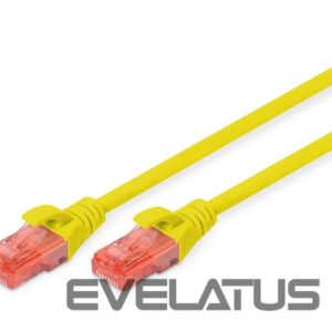 Üleminek Digitus  CAT 6 U-UTP Patch cord, PVC AWG 26/7, Modular RJ45 (8/8) plug, 2 m, Yellow 