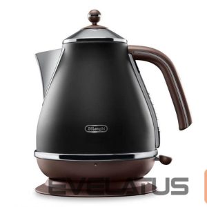 Veekeetja DeLonghi  Icona Vintage KBOV2001BK Standard kettle, Stainless steel, Black, 2000 W, 1.7 L, 360° rotational base 