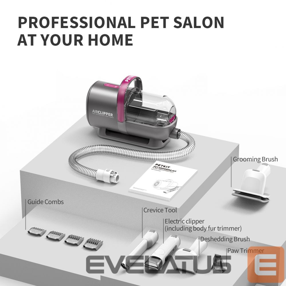 Kariloomade jaoks PETKIT Air Clipper Pet Grooming Vacuum Kit