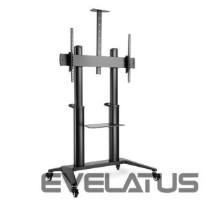 Teleri kinnitus Digitus  TV Presentation Cart DA-90452 70-120 ", Maximum weight (capacity) 140 kg, Black 