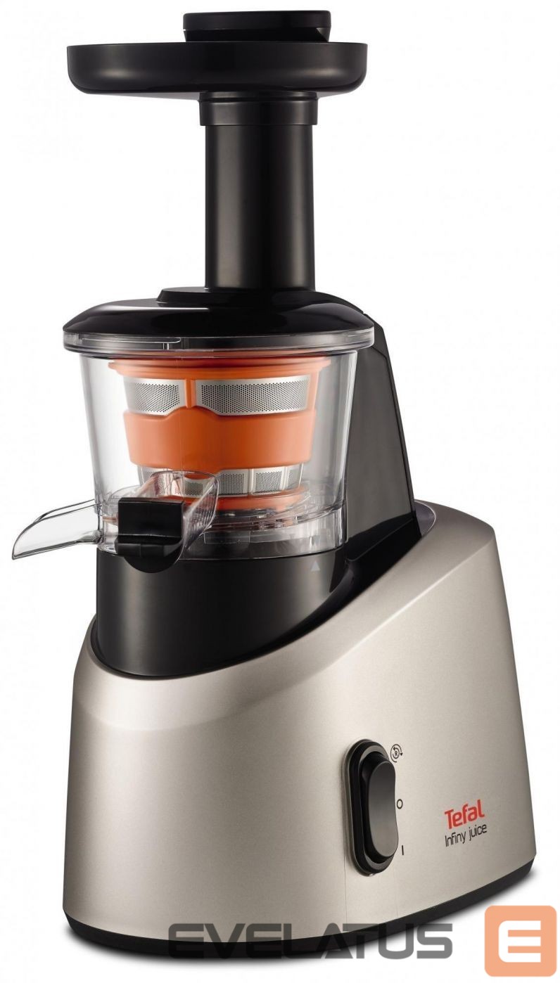 Muud väikesed kodumasinad TEFAL Slow Juicer ZC255B38 Type Electric Silver/ black 200 W Extra large fruit input Number of speeds 2 82 RPM