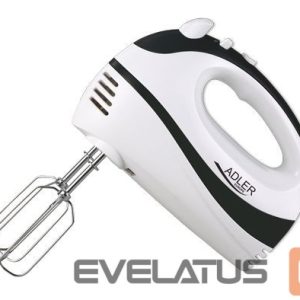 Mikserid ja blenderid Adler  Mixer AD 4205 b Hand Mixer 300 W Number of speeds 5 Turbo mode White/Black 