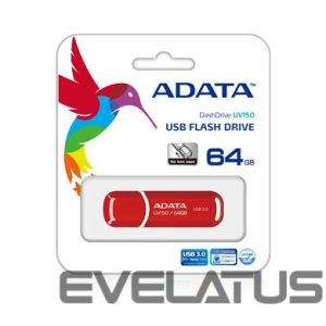 Mälupulk ADATA  UV150 64 GB USB 3.0 Red 