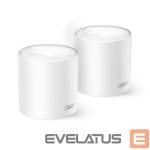 Ruuterid TP-Link  AX1500 Whole Home Mesh Wi-Fi 6 System Deco X10 (2-pack)  802.11ax 10/100/1000 Mbit/s Ethernet LAN (RJ-45) ports 1 Mesh Support Yes MU-MiMO Yes No mobile broadband Antenna type Internal 