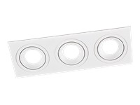 Elektrotehnilised materjalid Leduro  SQUARE 3 Recessed white GU10 x 3 