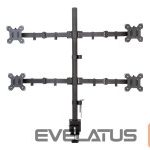 Monitori tarvik Techly  Desk mount for 4 monitors 13-27 inches 4x10kg 