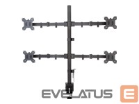 Monitori tarvik Techly  Desk mount for 4 monitors 13-27 inches 4x10kg 
