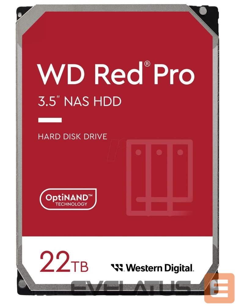 Kõvaketas HDD Western Digital HDD||Red Pro|22TB|SATA|512 MB|7200 rpm|3,5"|WD221KFGX