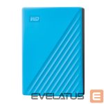 Kõvaketas HDD Western Digital  External HDD||My Passport|4TB|USB 2.0|USB 3.0|USB 3.2|Colour Blue|WDBPKJ0040BBL-WESN 