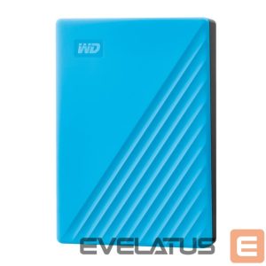 Kõvaketas HDD Western Digital  External HDD||My Passport|4TB|USB 2.0|USB 3.0|USB 3.2|Colour Blue|WDBPKJ0040BBL-WESN 