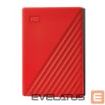 Kõvaketas HDD Western Digital  External HDD||My Passport|4TB|USB 2.0|USB 3.0|USB 3.2|Colour Red|WDBPKJ0040BRD-WESN 