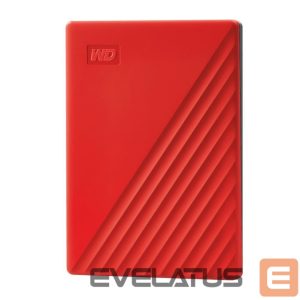 Kõvaketas HDD Western Digital  External HDD||My Passport|2TB|USB 2.0|USB 3.0|USB 3.2|Colour Red|WDBYVG0020BRD-WESN 