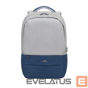 Sülearvuti kott RIVACASE  NB BACKPACK ANTI-THEFT 17.3"/7567 GREY/DARK BLUE 