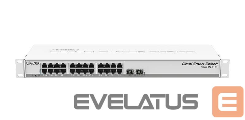 Võrgulülitid Mikrotik NET SWITCH 24PORT 1000M 2SFP+/CSS326-24G-2S+RM