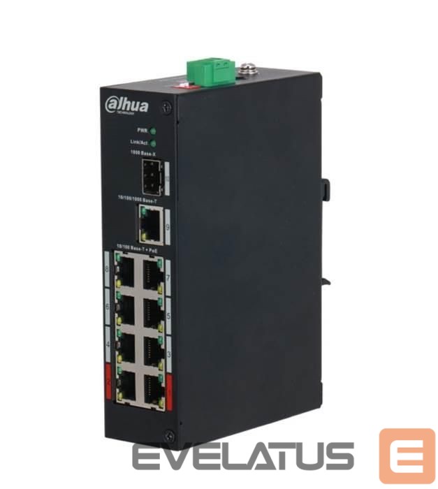 Võrgulülitid DAHUA Switch||PFS3110-8ET-96-V2|PoE ports 8|96 Watts|DH-PFS3110-8ET-96-V2