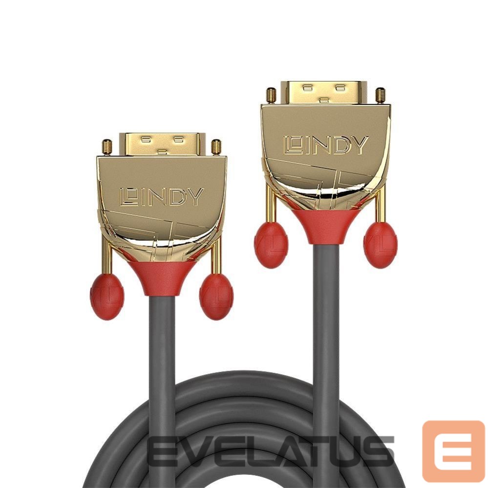 Monitori tarvik LINDY CABLE DVI-DVI 2M/GOLD 36202