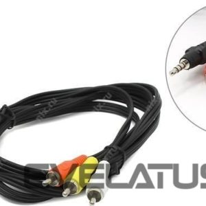 Kaabel Gembird  CABLE AUDIO 3.5MM 4PIN TO 3RCA/AV 2M CCA-4P2R-2M 