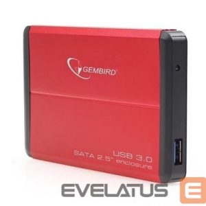 Kõvaketas HDD Gembird  HDD CASE EXT. USB3 2.5"/RED EE2-U3S-2-R 