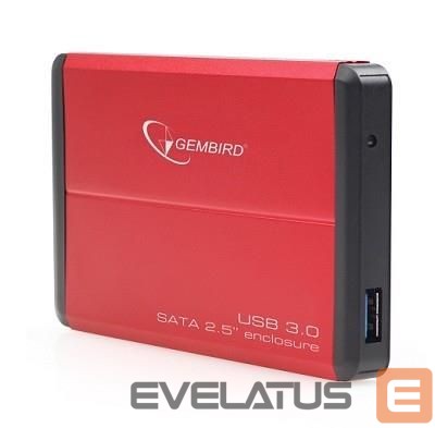 Kõvaketas HDD Gembird HDD CASE EXT. USB3 2.5"/RED EE2-U3S-2-R