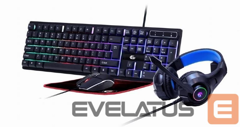 Arvuti klaviatuur Gembird KEYBOARD USB GAMING KIT ENG/GHOST GGS-UMGL4-02