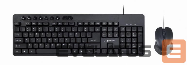 Arvuti klaviatuur Gembird KEYBOARD +MOUSE USB ENG/KBS-UM-04