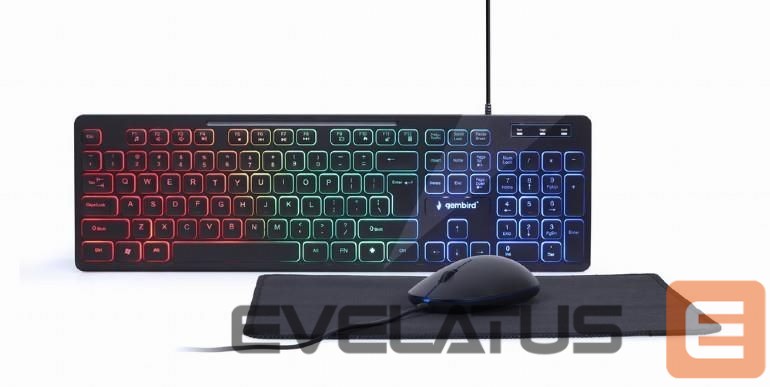Arvuti klaviatuur Gembird KEYBOARD +MOUSE USB ENG/KBS-UML-01