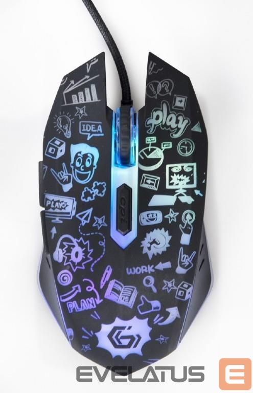 Arvutihiir Gembird MOUSE USB OPTICAL BLACK/MUS-6B-GRAFIX-01