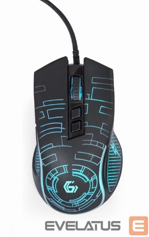 Arvutihiir Gembird MOUSE USB OPTICAL GAMING/BLACK MUSG-RGB-01