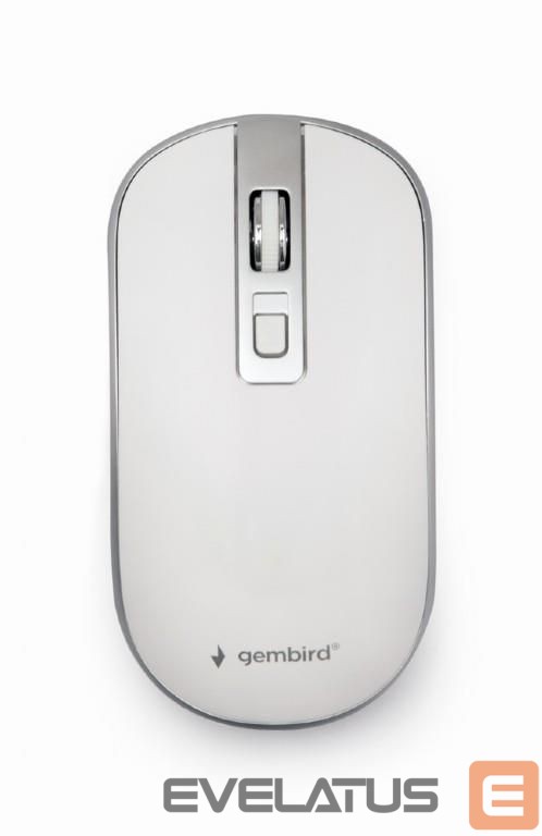 Arvutihiir Gembird MOUSE USB OPTICAL WRL WHITE/SILVER MUSW-4B-06-WS