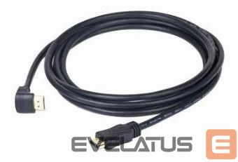 Monitori tarvik Gembird CABLE HDMI-HDMI 3M V2.0 90DEG./CC-HDMI490-10