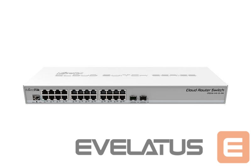 Võrgulülitid Mikrotik NET ROUTER/SWITCH 24PORT 1000M/CRS326-24G-2S+RM