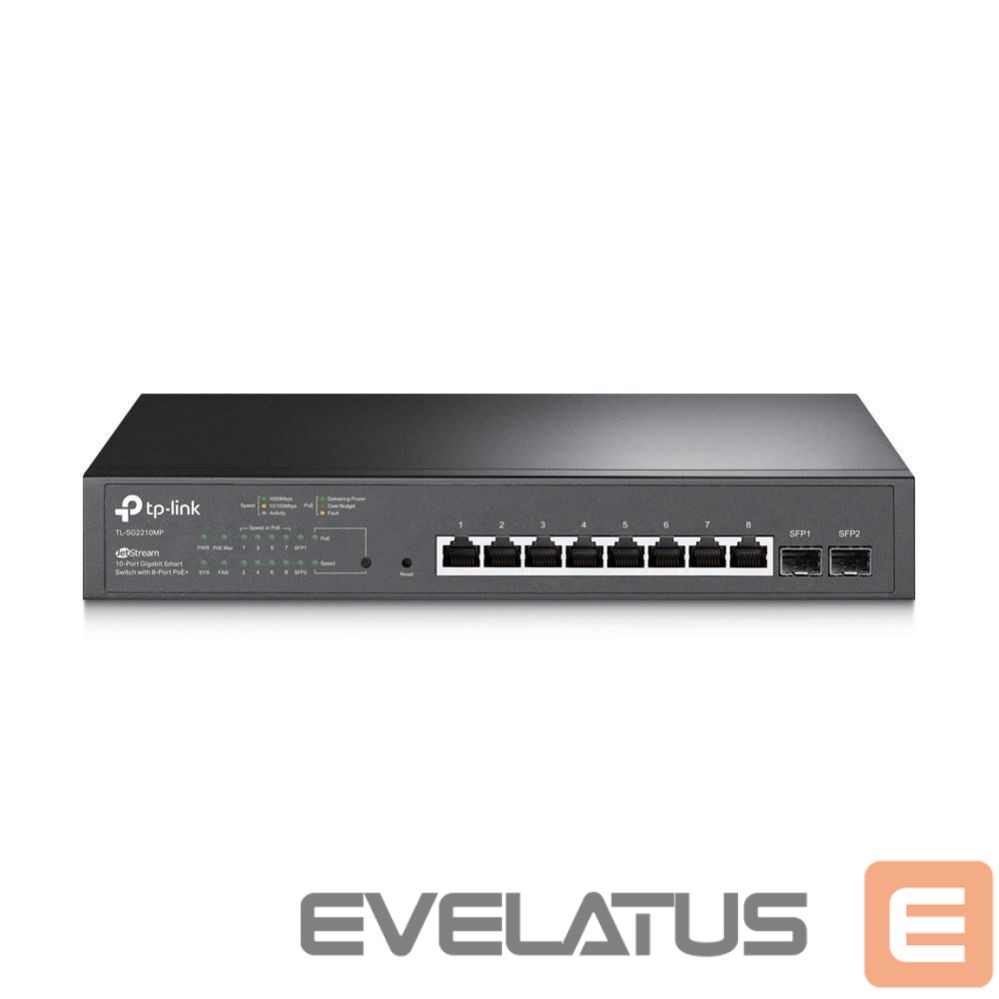 Võrgulülitid TP-Link Switch||TL-SG2210MP|PoE+ ports 8|150 Watts|TL-SG2210MP