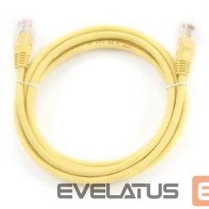 Võrgulülitid Gembird  PATCH CABLE CAT5E UTP 2M/YELLOW PP12-2M/Y 