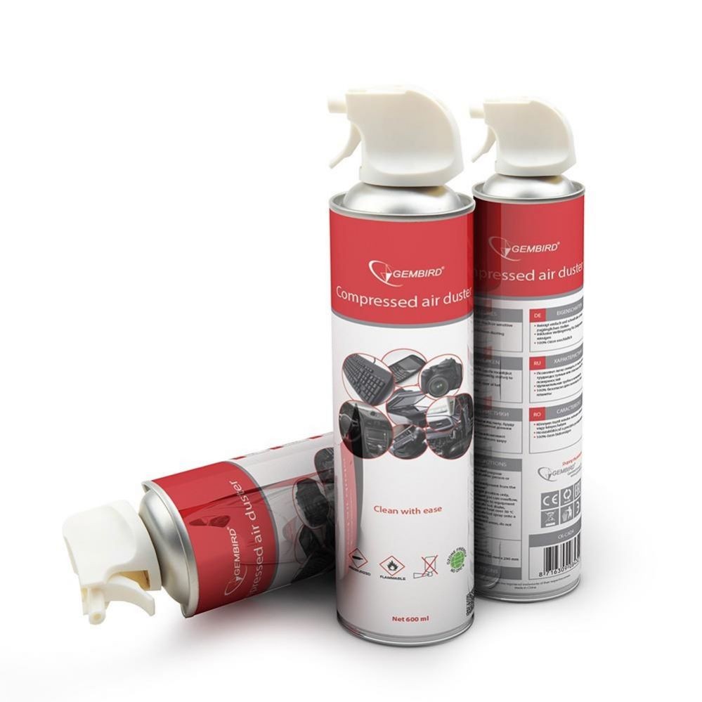 Köögi jaoks Gembird COMPRESSED AIR DUSTER 600ML/CK-CAD-FL600-01