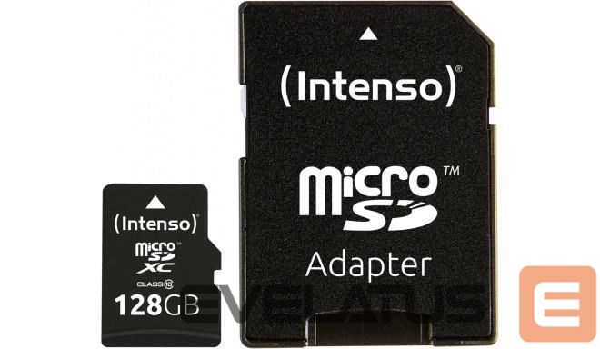 Muu arvutitarvik Intenso MEMORY MICRO SDXC 128GB C10/W/ADAPTER 3433491
